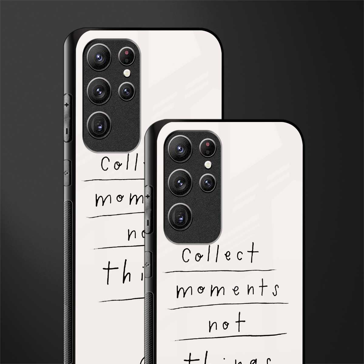 collect moments not things glass case for samsung galaxy s22 ultra 5g image-2