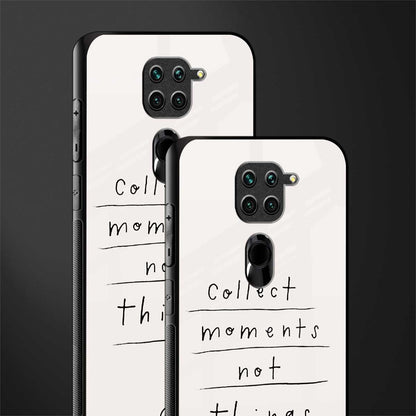 collect moments not things glass case for redmi note 9 image-2