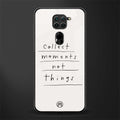 collect moments not things glass case for redmi note 9 image