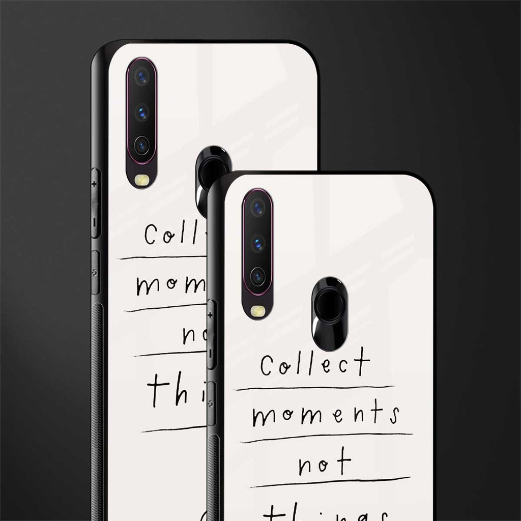 collect moments not things glass case for vivo y12 image-2