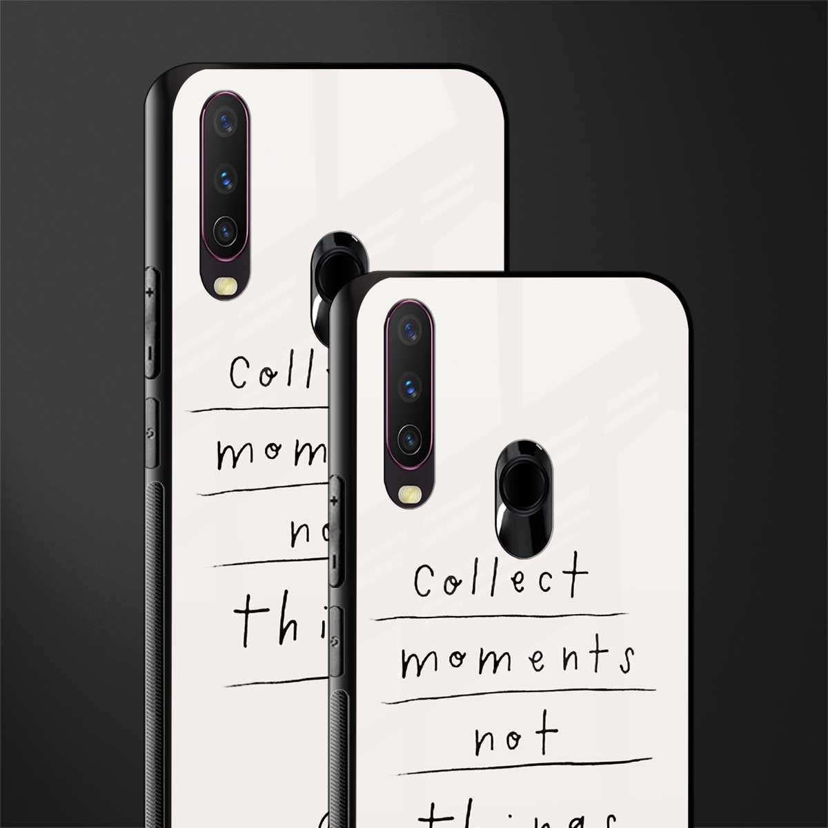 collect moments not things glass case for vivo y17 image-2