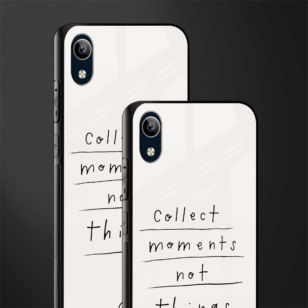 collect moments not things glass case for vivo y91i image-2