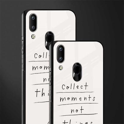 collect moments not things glass case for vivo y91 image-2