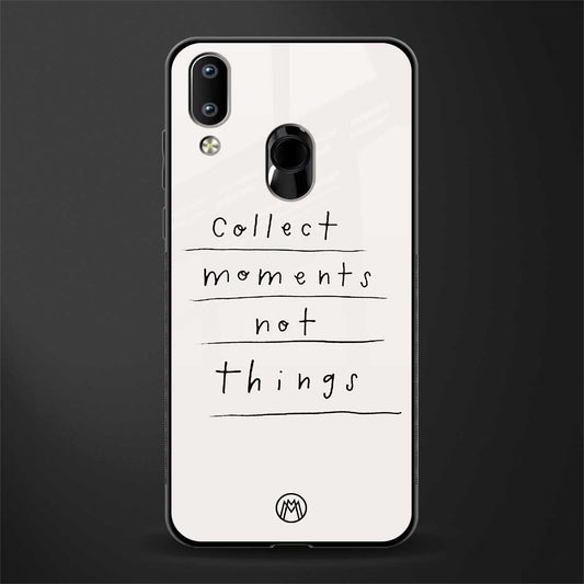 collect moments not things glass case for vivo y91 image