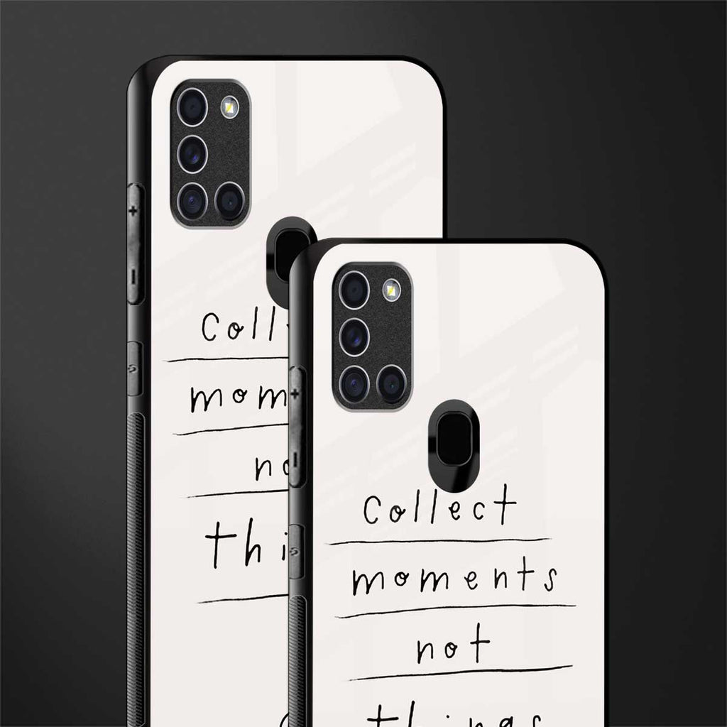 collect moments not things glass case for samsung galaxy a21s image-2