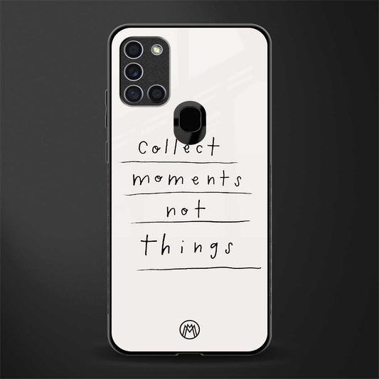 collect moments not things glass case for samsung galaxy a21s image