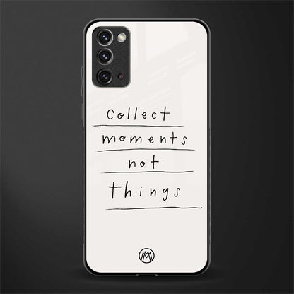 collect moments not things glass case for samsung galaxy note 20 image