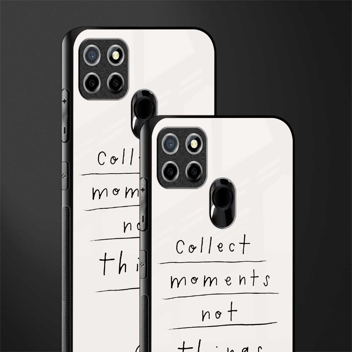 collect moments not things glass case for realme narzo 30a image-2