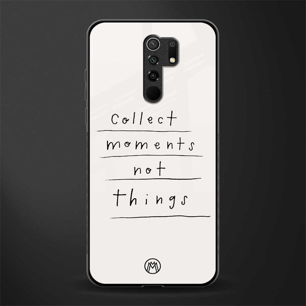 collect moments not things glass case for poco m2 image
