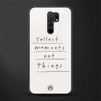 collect moments not things glass case for poco m2 image