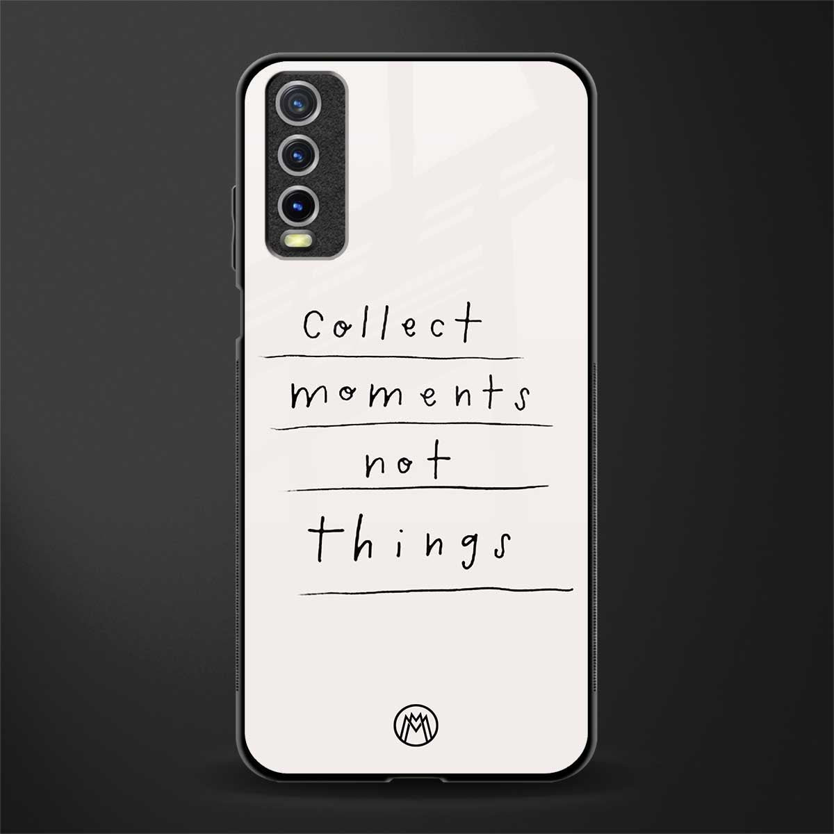 collect moments not things glass case for vivo y20i vivo y20t image