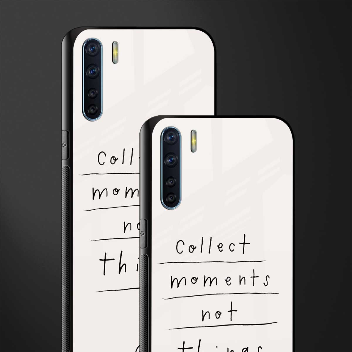 collect moments not things glass case for oppo f15 image-2