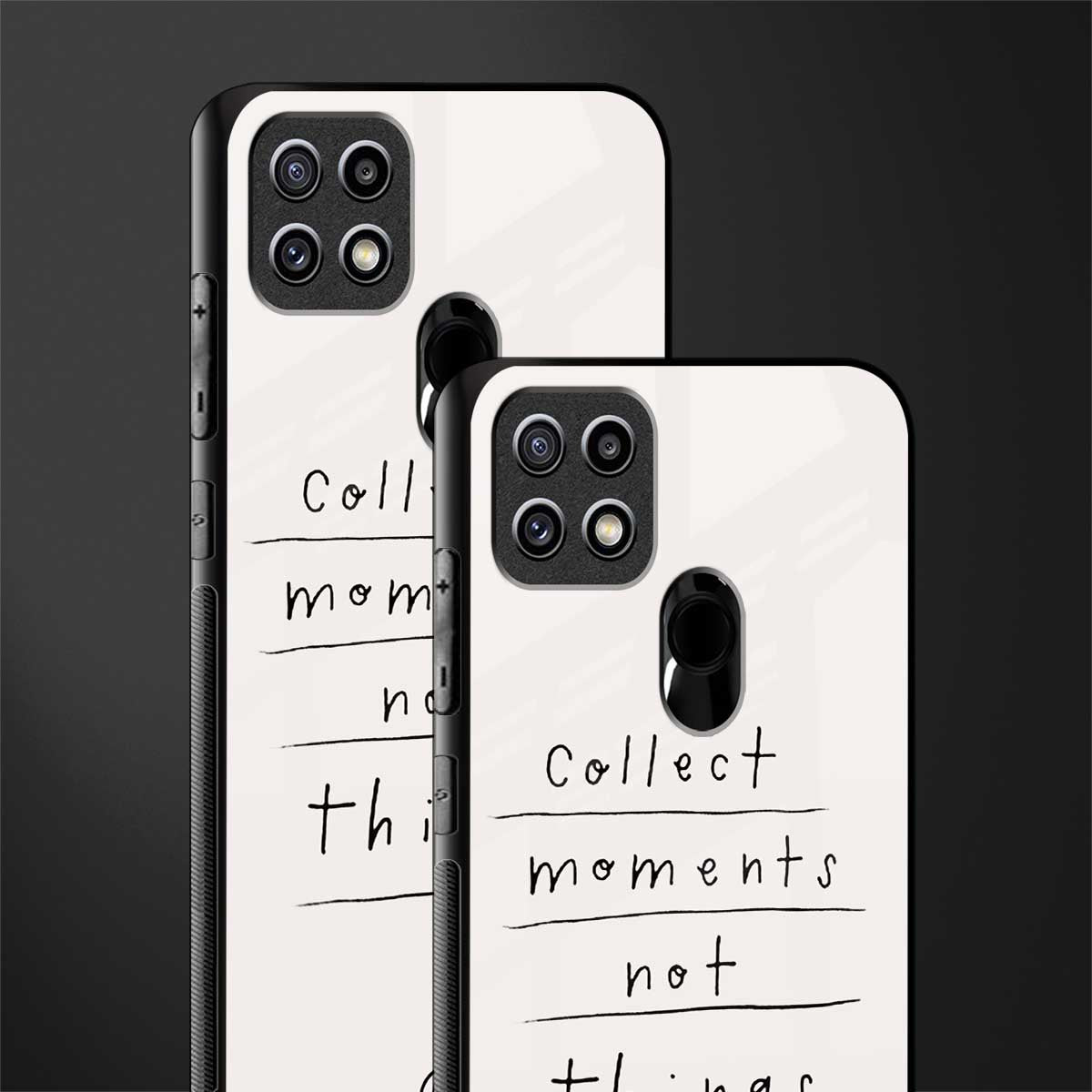 collect moments not things glass case for oppo a15s image-2