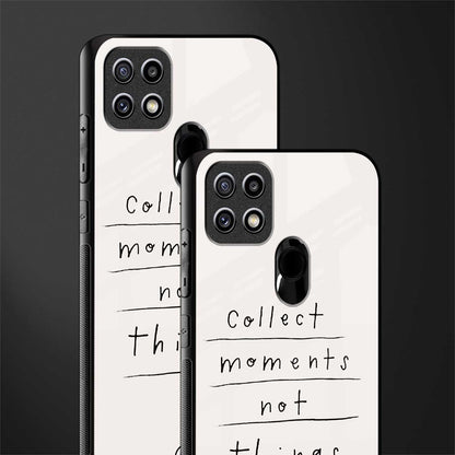 collect moments not things glass case for oppo a15s image-2
