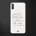 collect moments not things glass case for redmi 9a image