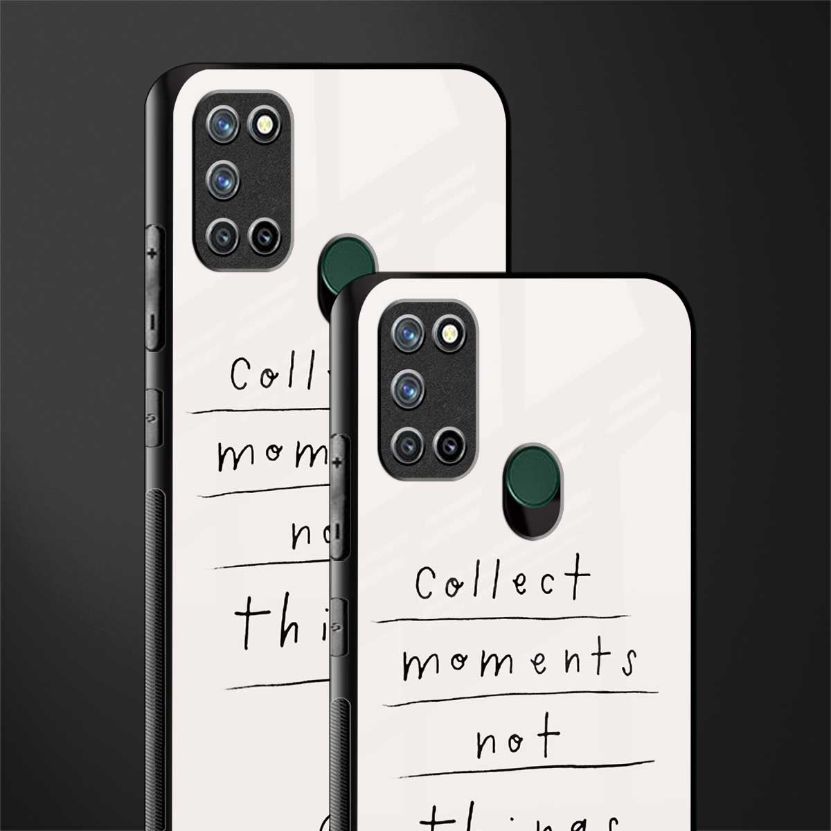 collect moments not things glass case for realme 7i image-2