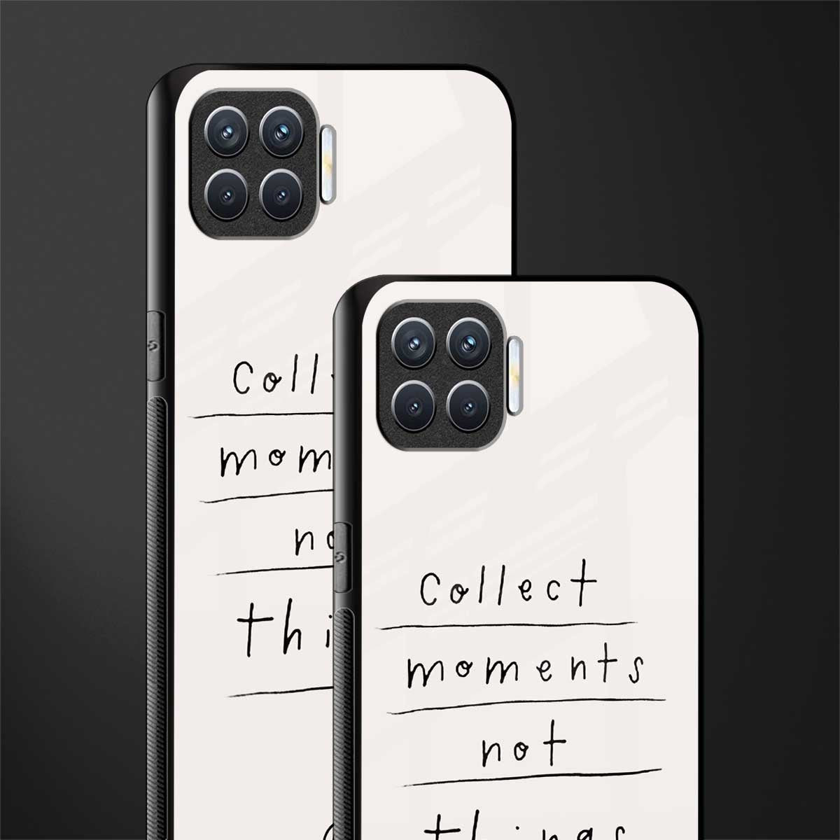 collect moments not things glass case for oppo f17 image-2