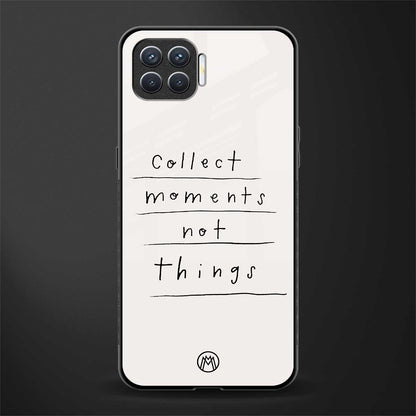 collect moments not things glass case for oppo f17 pro image