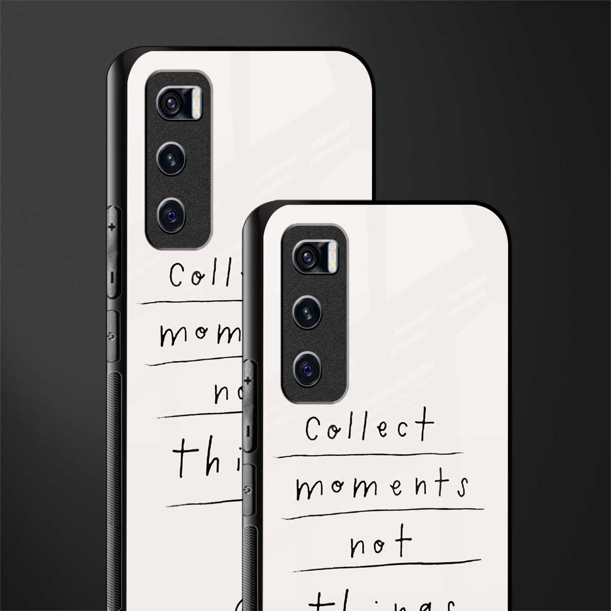 collect moments not things glass case for vivo v20 se image-2