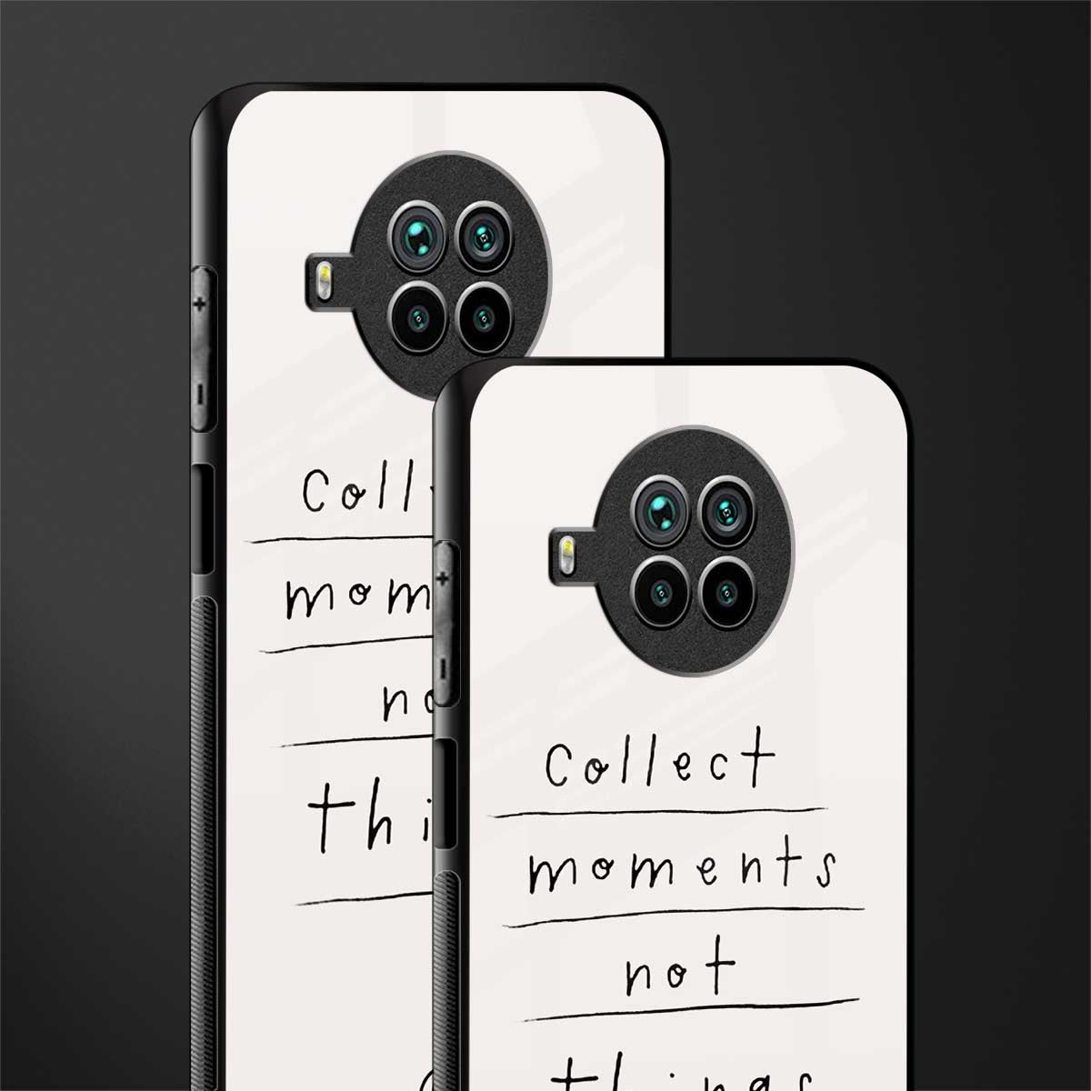 collect moments not things glass case for mi 10i image-2