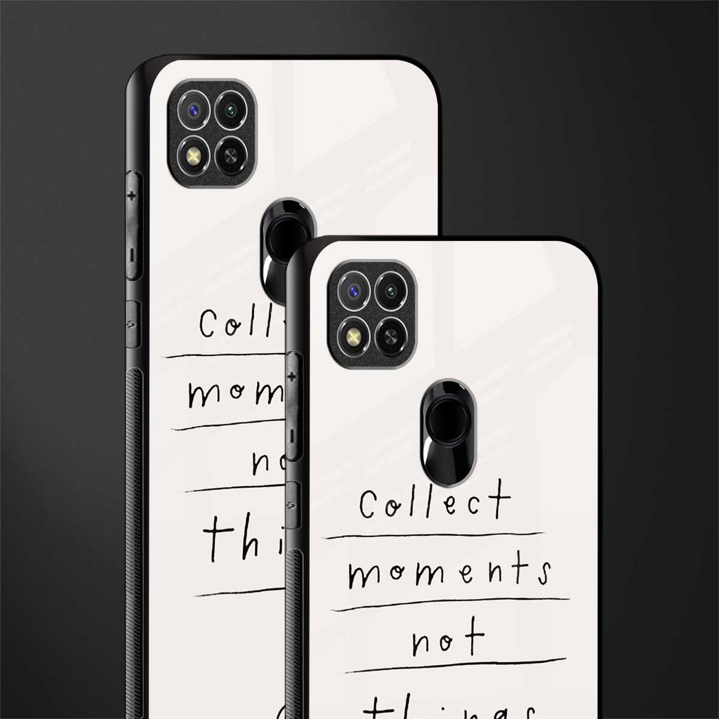 collect moments not things glass case for poco c31 image-2
