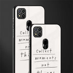 collect moments not things glass case for poco c31 image-2
