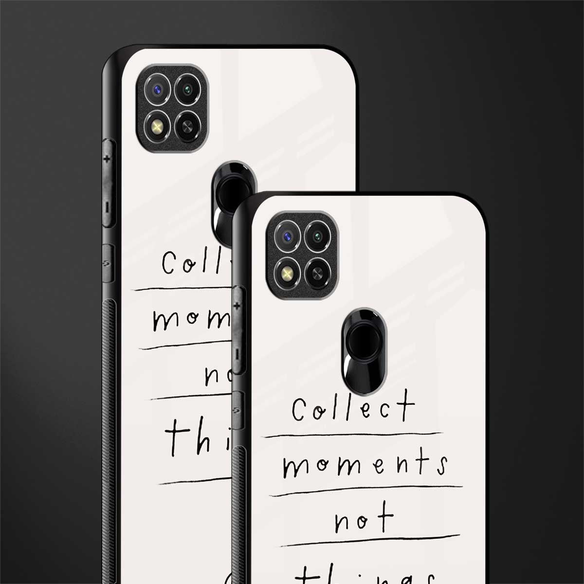 collect moments not things glass case for poco c31 image-2