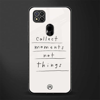 collect moments not things glass case for poco c31 image
