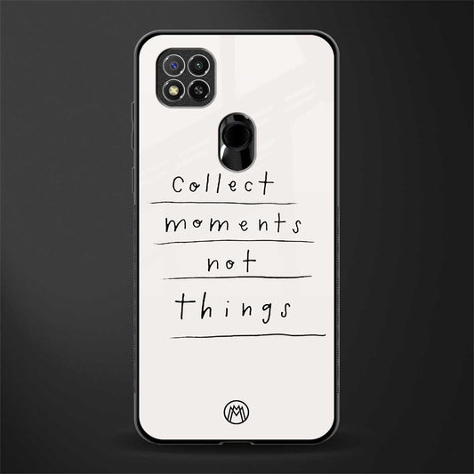 collect moments not things glass case for poco c31 image