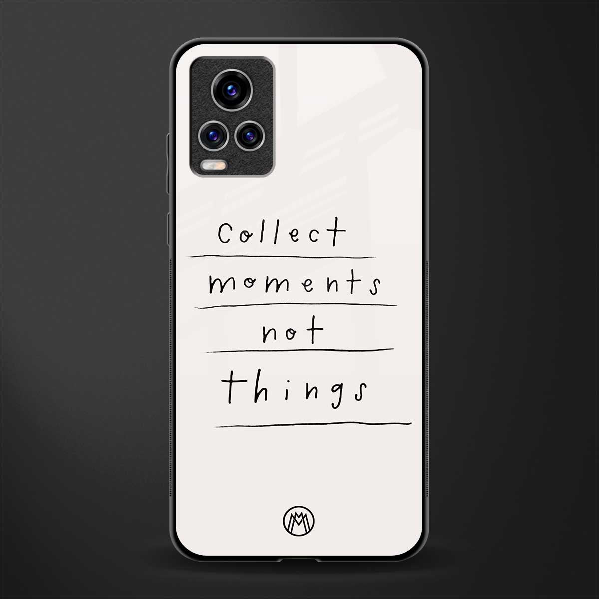 collect moments not things glass case for vivo v20 pro image