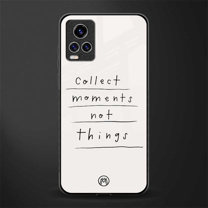 collect moments not things glass case for vivo v20 pro image