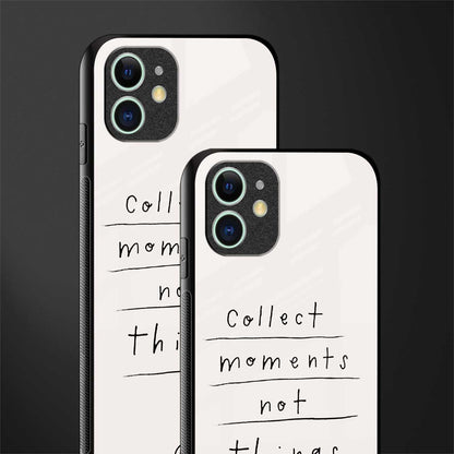 collect moments not things glass case for iphone 12 image-2