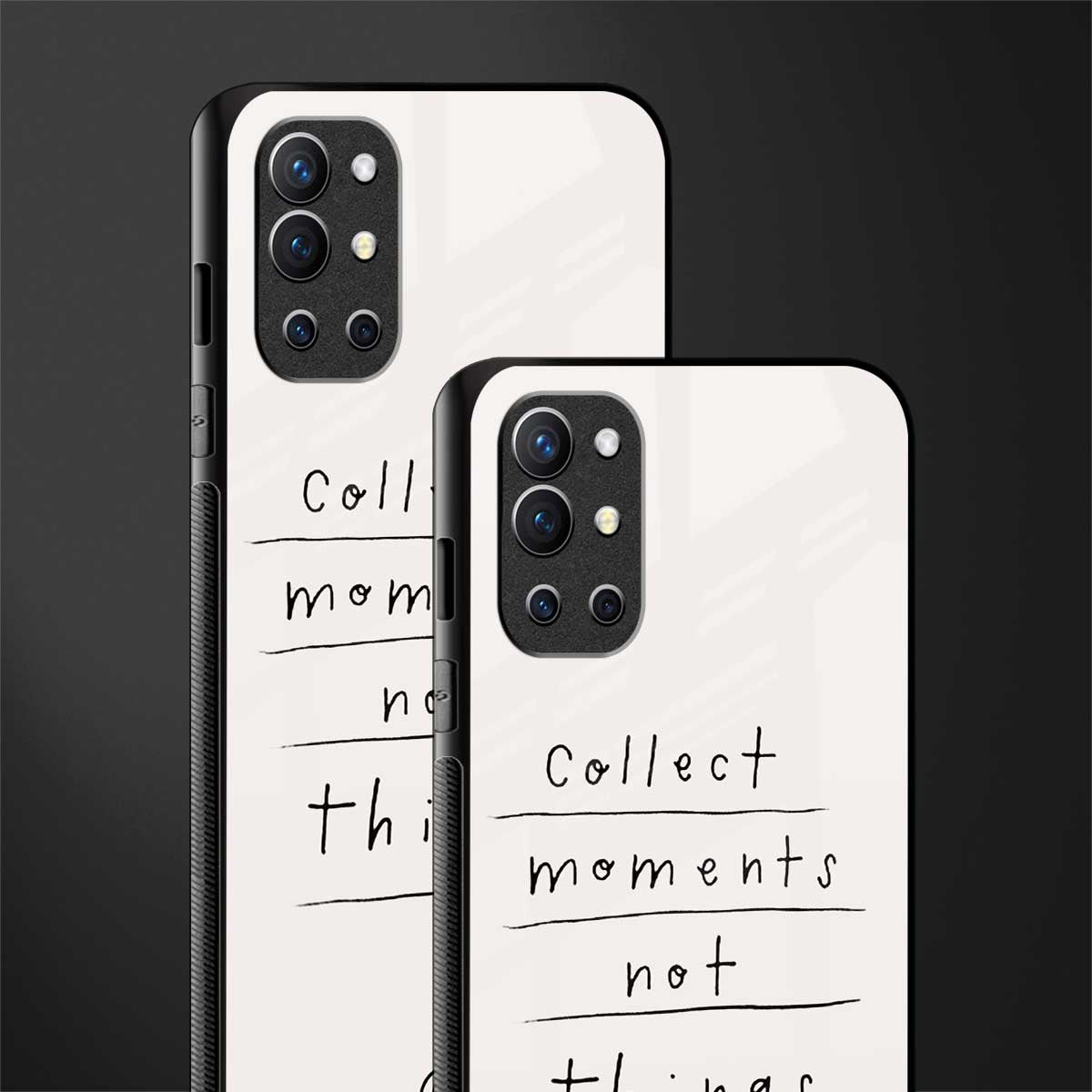 collect moments not things glass case for oneplus 9r image-2