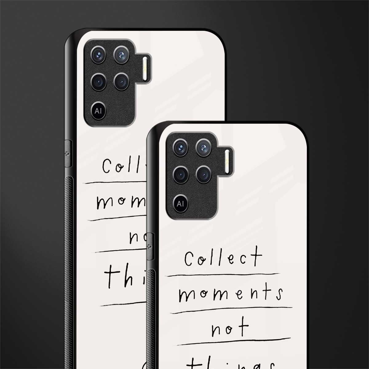 collect moments not things glass case for oppo f19 pro image-2