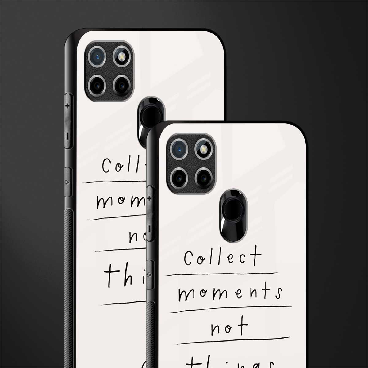 collect moments not things glass case for realme c21 image-2