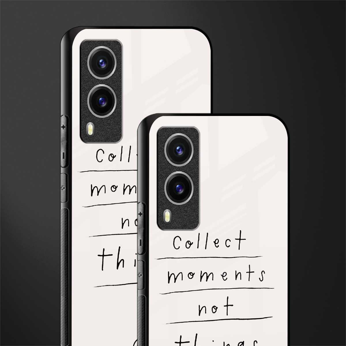 collect moments not things glass case for vivo v21e 5g image-2