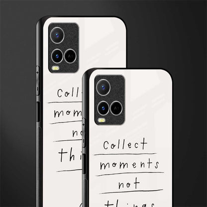 collect moments not things glass case for vivo y33s vivo y33t image-2