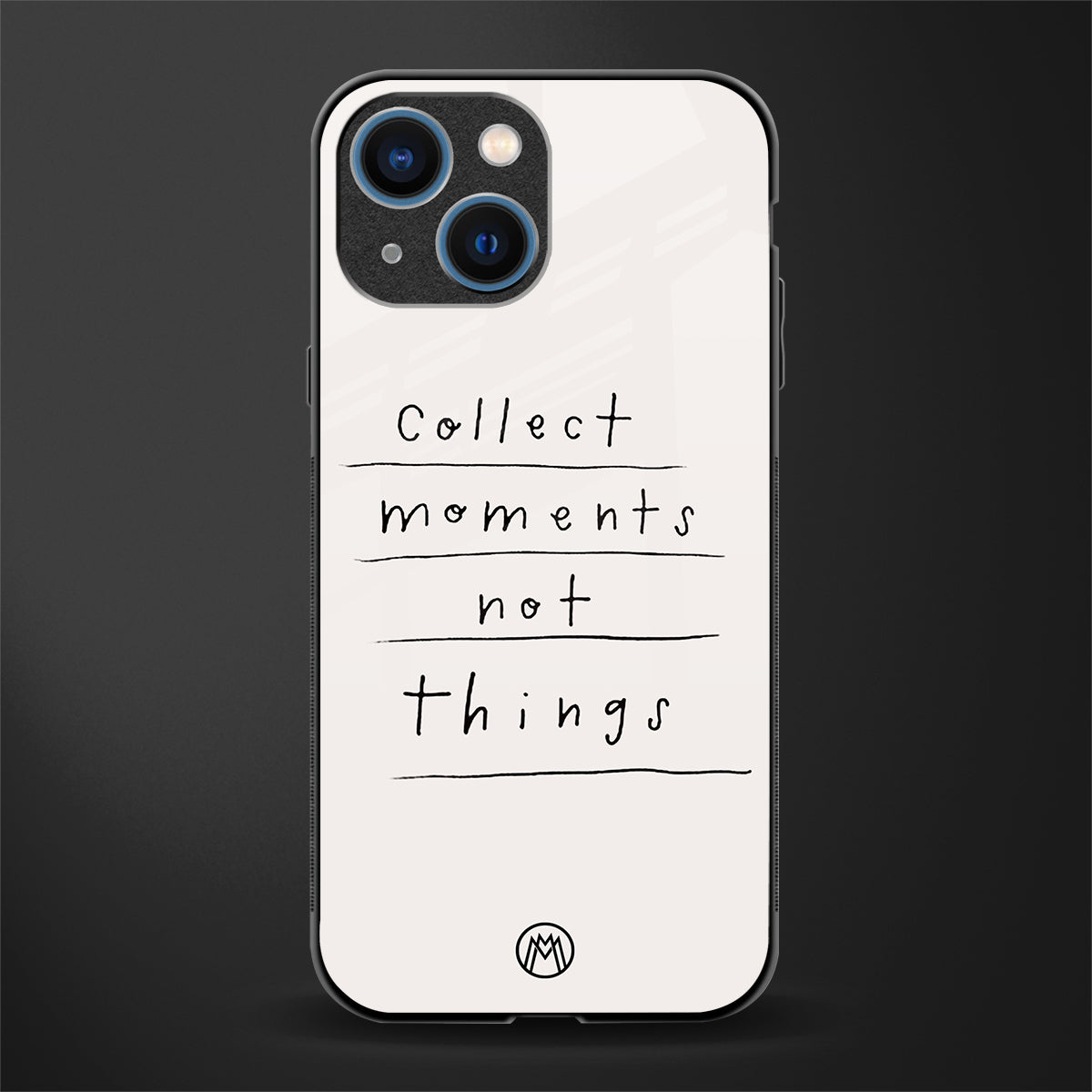 collect moments not things glass case for iphone 13 mini image