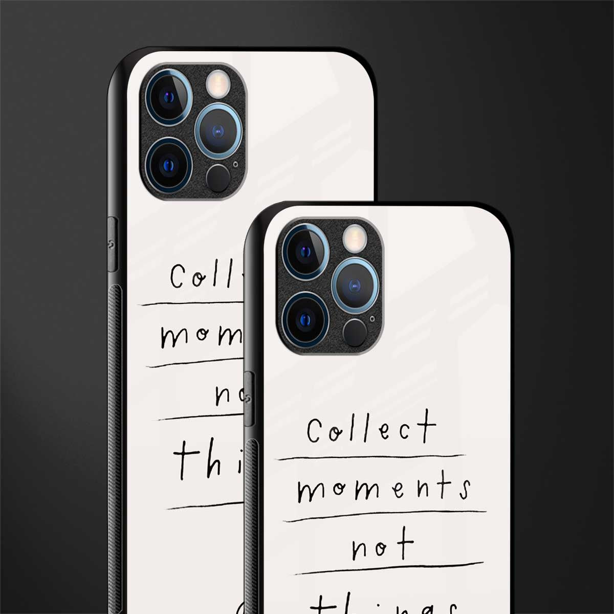 collect moments not things glass case for iphone 12 pro max image-2