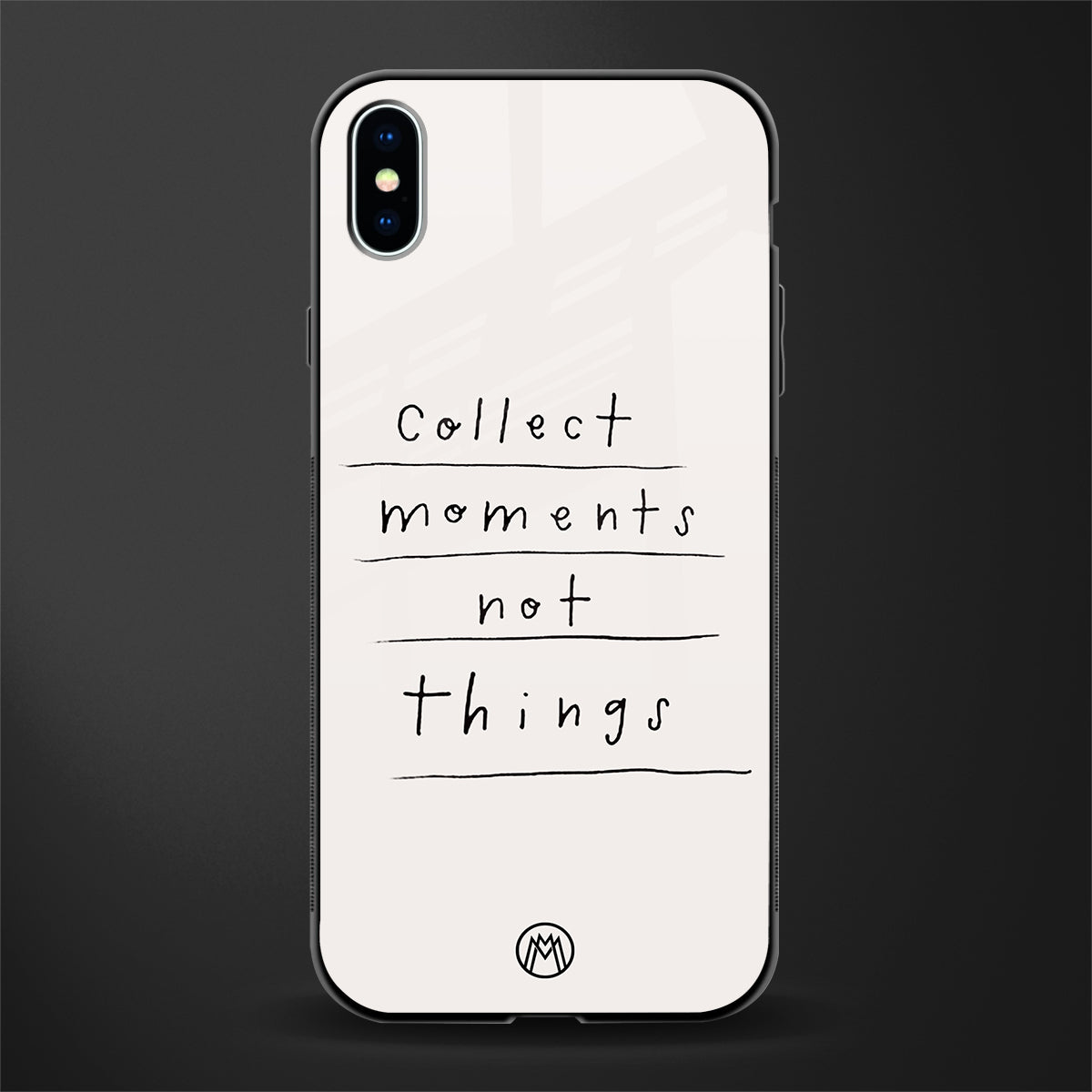 collect moments not things glass case for iphone xs max image
