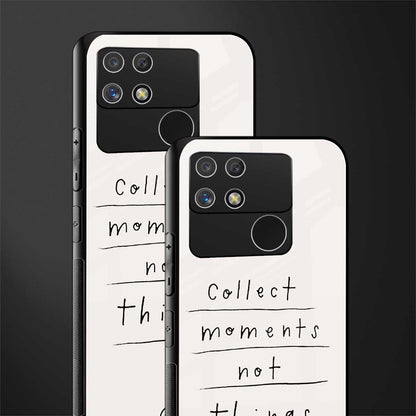 collect moments not things back phone cover | glass case for realme narzo 50a
