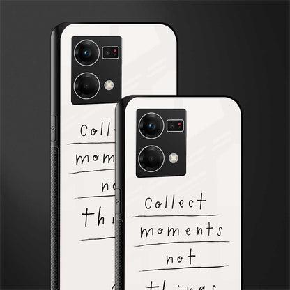 collect moments not things back phone cover | glass case for oppo f21 pro 4g