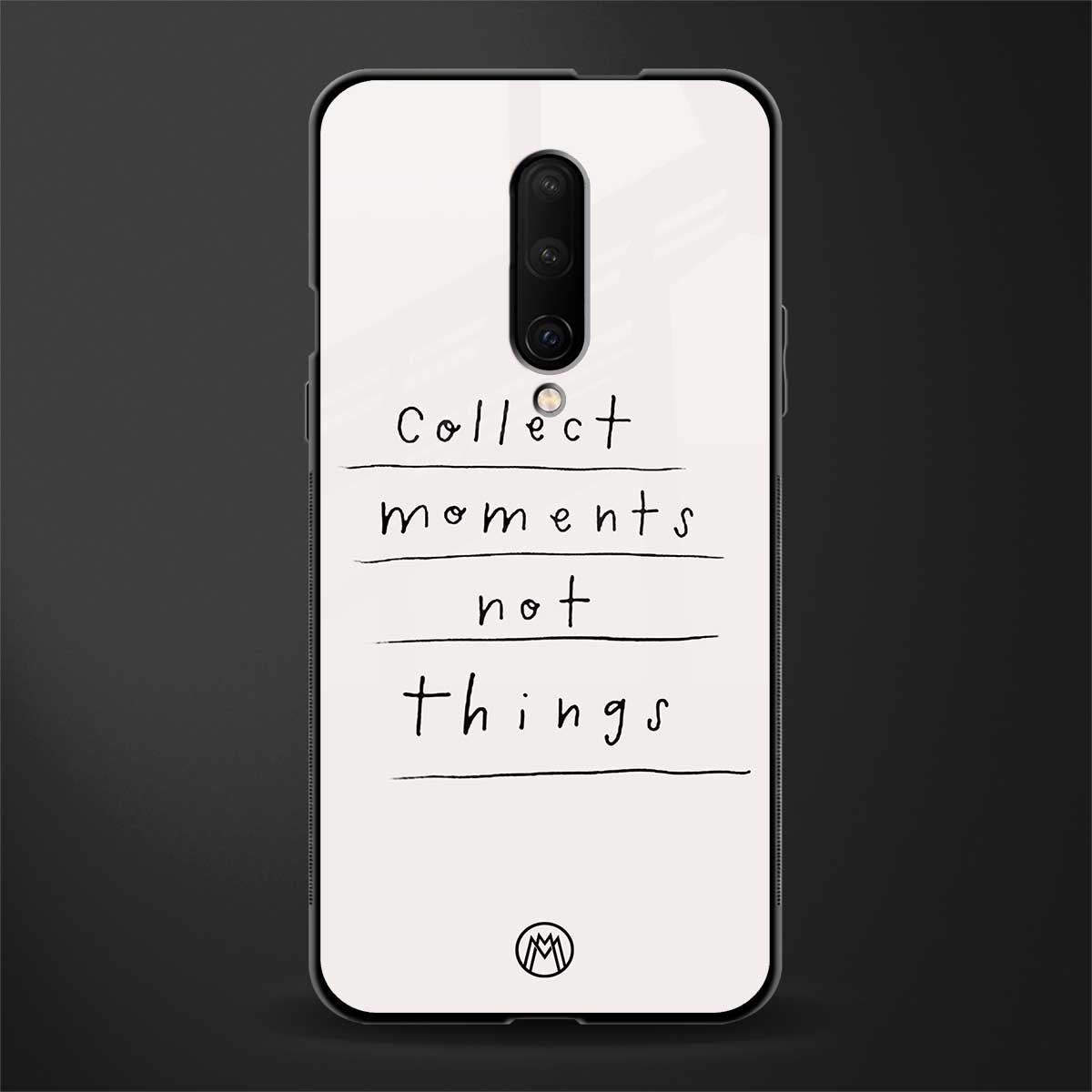 collect moments not things glass case for oneplus 7 pro image