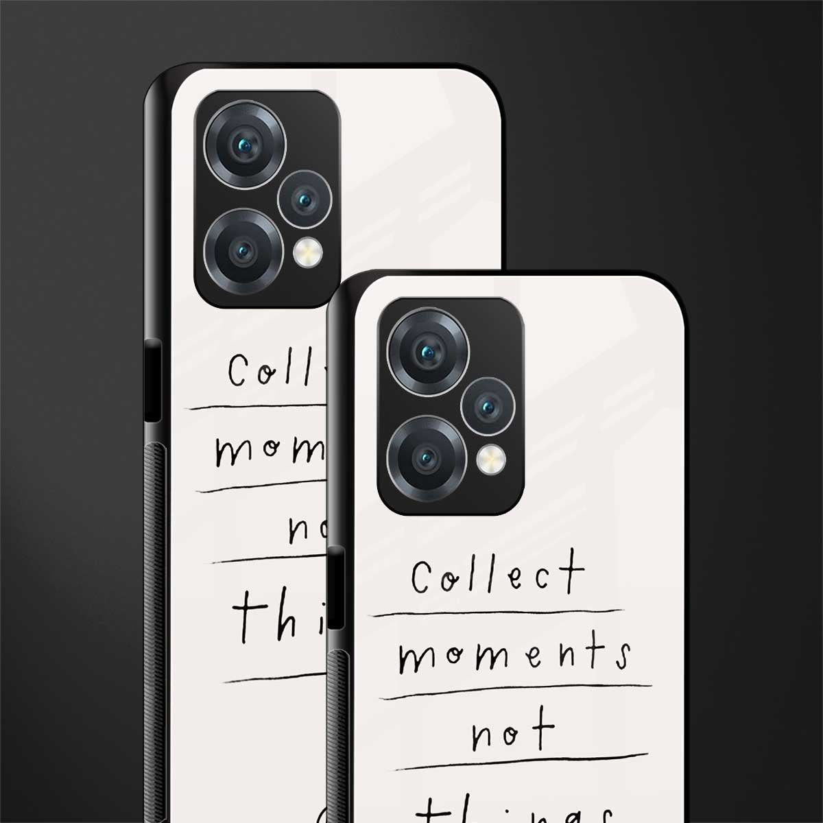 collect moments not things back phone cover | glass case for oneplus nord ce 2 lite 5g