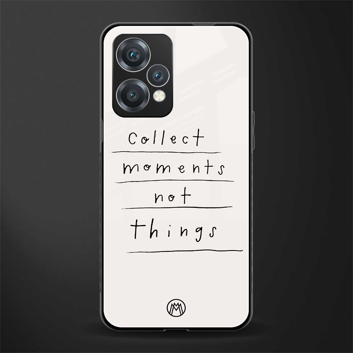collect moments not things back phone cover | glass case for oneplus nord ce 2 lite 5g