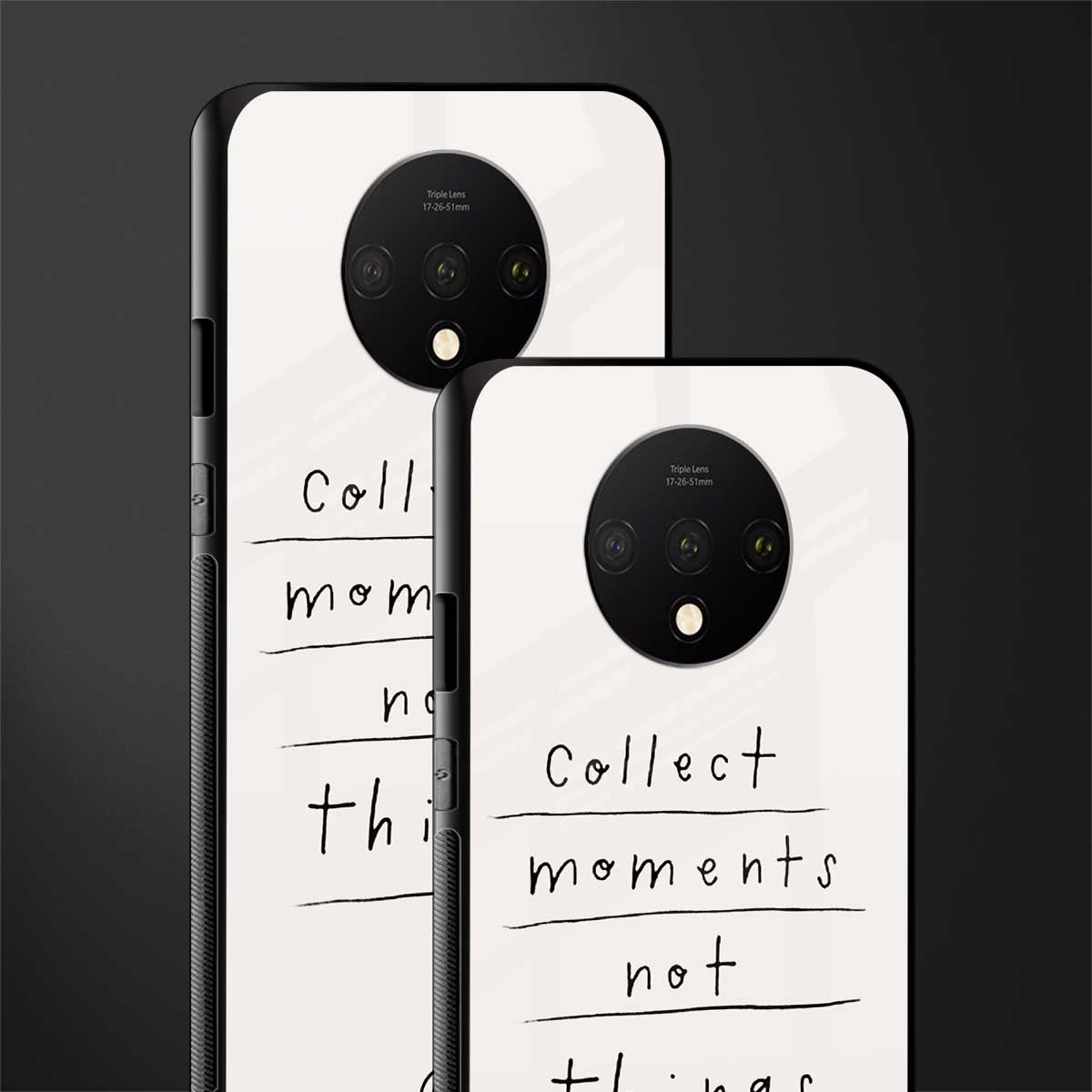 collect moments not things glass case for oneplus 7t image-2
