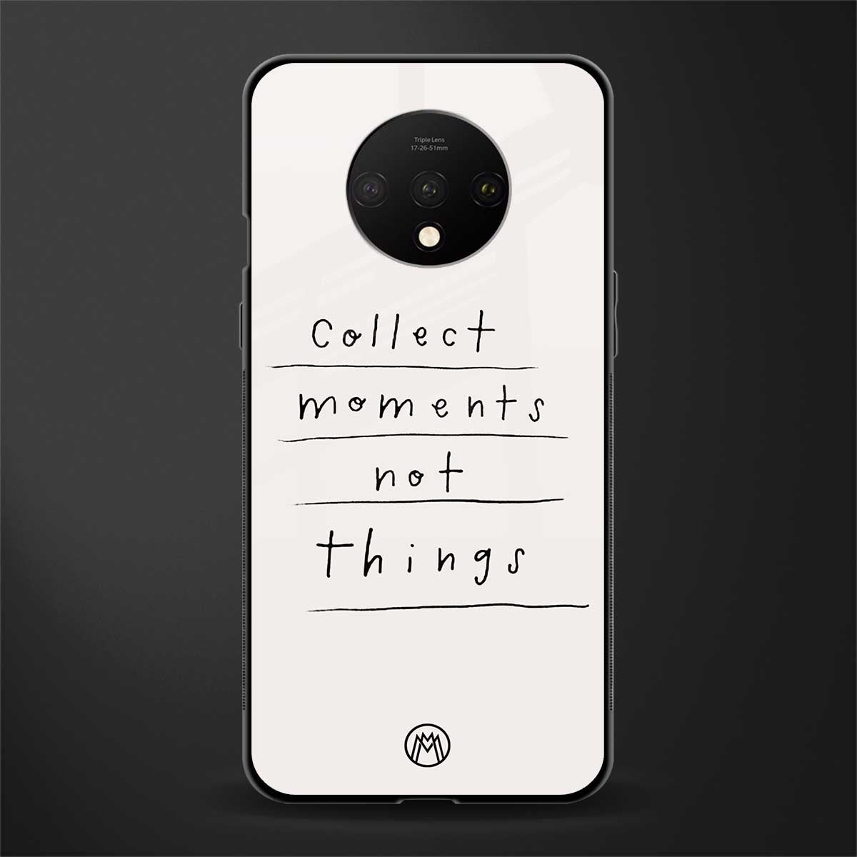 collect moments not things glass case for oneplus 7t image