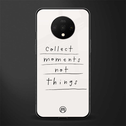 collect moments not things glass case for oneplus 7t image