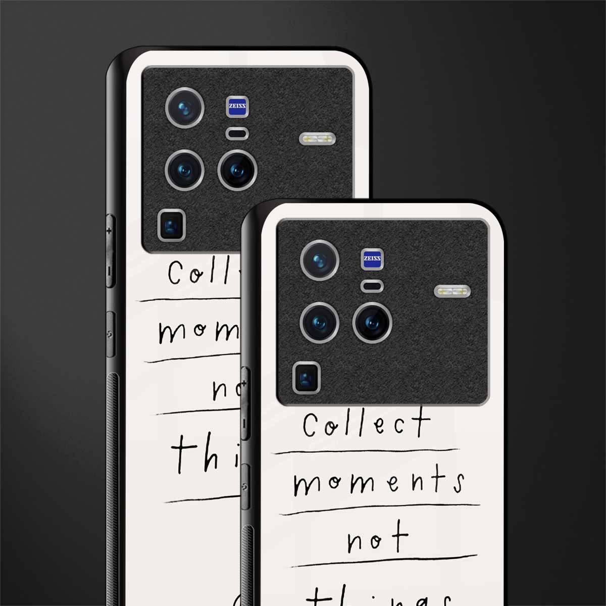 collect moments not things glass case for vivo x80 pro 5g image-2