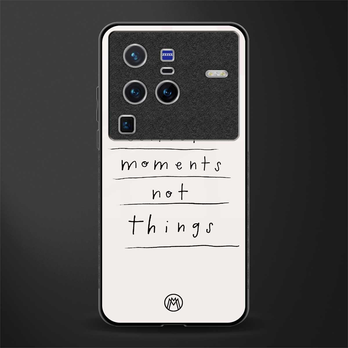 collect moments not things glass case for vivo x80 pro 5g image